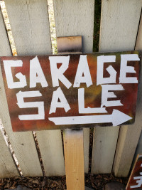 GARAGE SALE signs