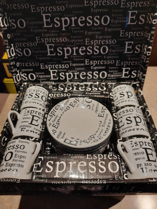 Ensemble tasses à café Espresso dans Vaisselle et articles de cuisine  à Ouest de l’Île