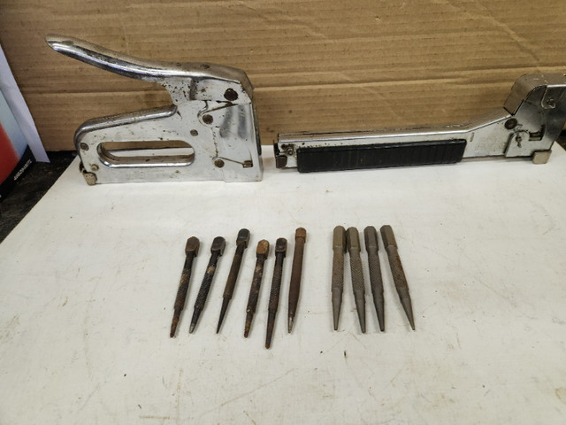 2 Arrow staplers and 10 nail counter sink punches in Hand Tools in Belleville