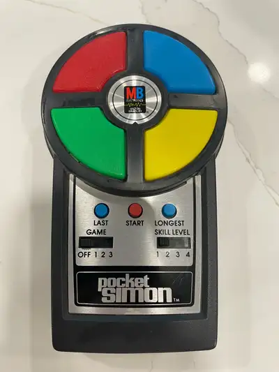 1980 POCKET Simon Bradley Electronic Handheld Vintage Game!, View more
