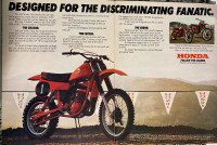 1980 Honda Elsinore Series XLarge 2-Page Original Ad 