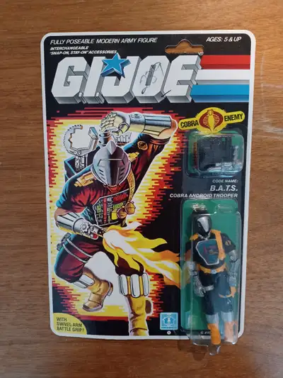 Cobra Bats GIJOE Vintage 3.75 Figure 1986 MOC, View more