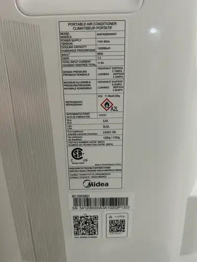 12,000 BTU Midea Portable Air Conditioner – Complete Setup, View more