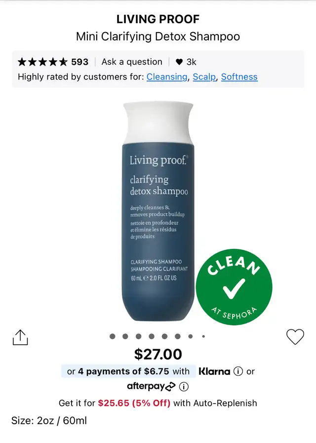 Living Proof Detox Shampoo 60 ml