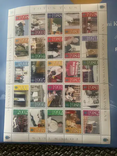 Stamps Pope John Paul II Poland New 25 stamps, View more