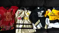 4 kids' hockey jerseys (sizes M, L & XL)