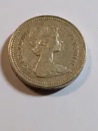 BRITISH Numismatic Coin ONE POUND
1983 