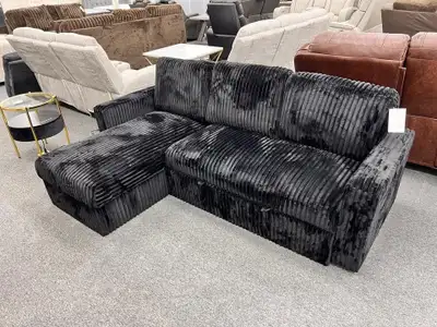 Black Corduroy Sofa Bed Available For Sale , View more