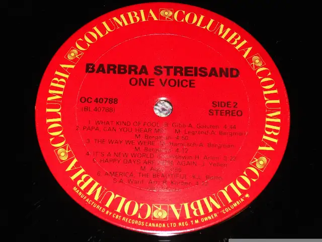 Barbra Streisand – One Voice (1987) LP in CDs, DVDs & Blu-ray in City of Montréal - Image 6