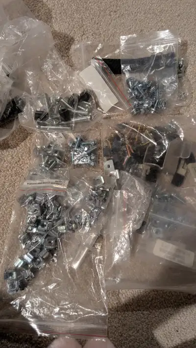 Large bag of machine and server screws, View more