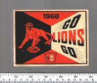 Buying - BC Lions CFL decals stickers patches