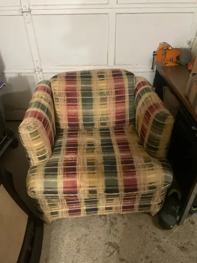 Plaid Accent Chair , View more