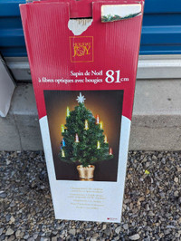 New 32-in fiber optic Christmas Tree with Candles