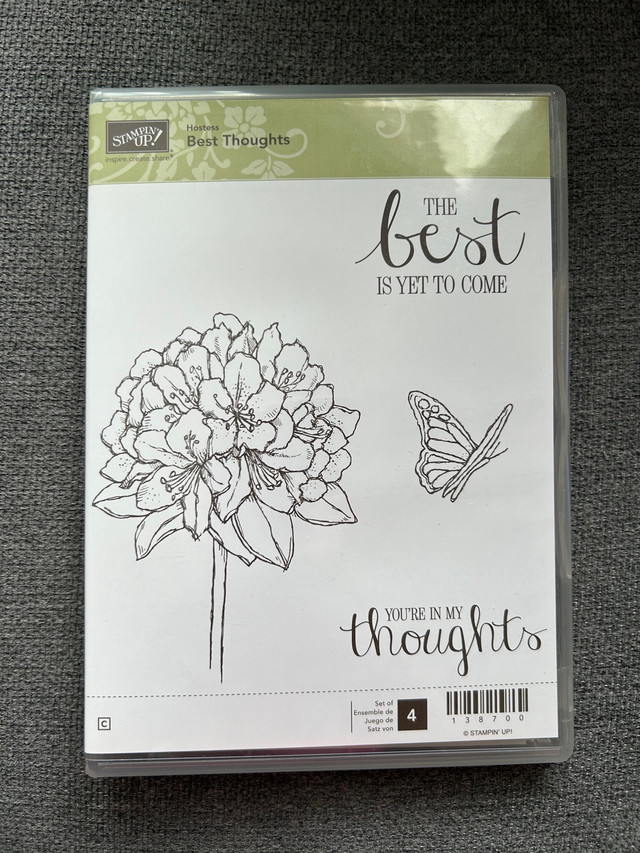 NEW Stampin’ Up! Best Thoughts stamp set in Hobbies & Crafts in Edmonton
