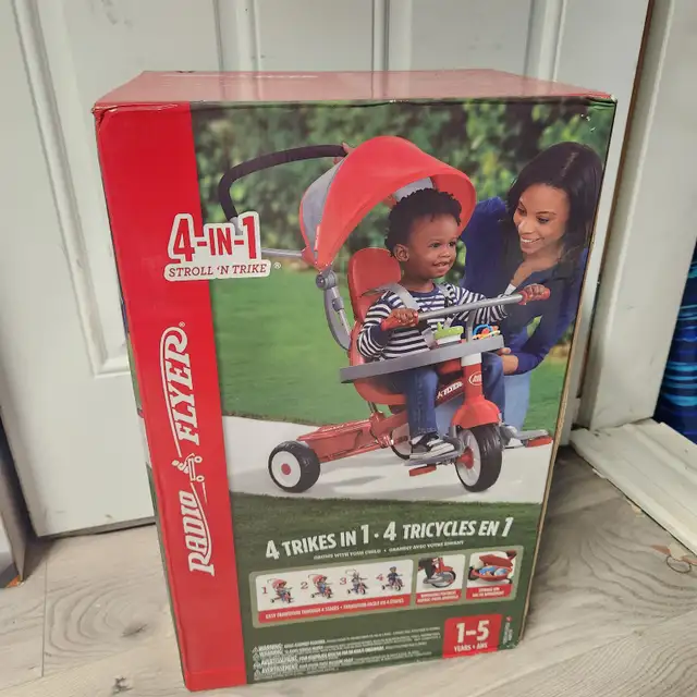 Tricycle Kids Stroller 4-in-1 Stroll ‘N Trike – Adjustable Seat, in Strollers, Carriers & Car Seats in Kitchener / Waterloo - Image 2
