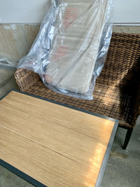 TWO SEATER/TABLE/CUSHION BRAND NEW $150