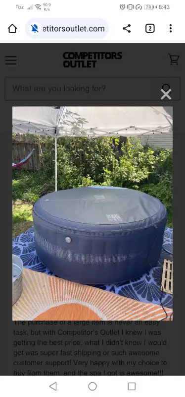 *RARE* MSPA Elite Baikal Inflatable Hot Tub with Built-in Jets in Hot Tubs & Pools in Ottawa - Image 8
