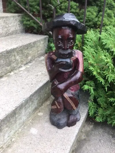 WOOD HAND CARVED STATUE & MORE NEW  ITEMS, View more