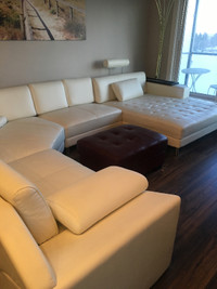 Fire Sale! $780.00Luxury Gorgeous All White Couch Sectional