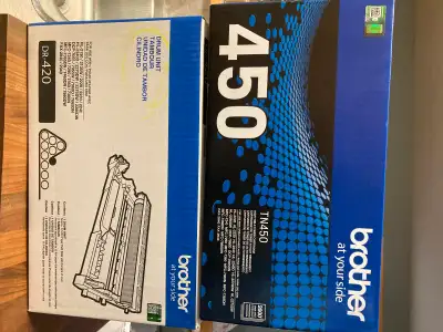 New Brother TN450 High Yield Toner and New Brother DR-420 Drum., View more