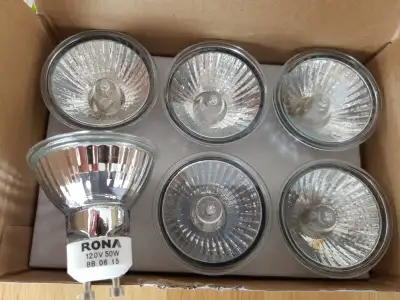 FS: 6x GU10 50 watt Halogen Bulbs, View more