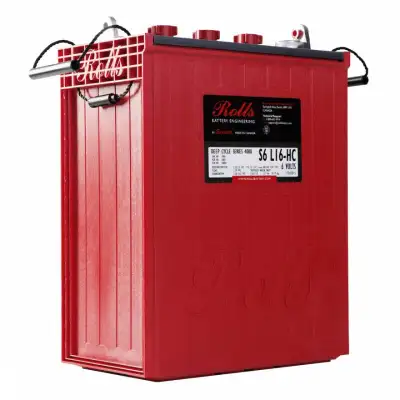 New Rolls Surrette S6-L16 HC 6V 445Ah Deep Cycle Battery, View more