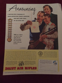 1951 Daisy Air Rifles Original Ad