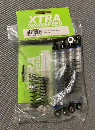 Xtra speed dual spring dampers 110mm long. Qty 4, View more
