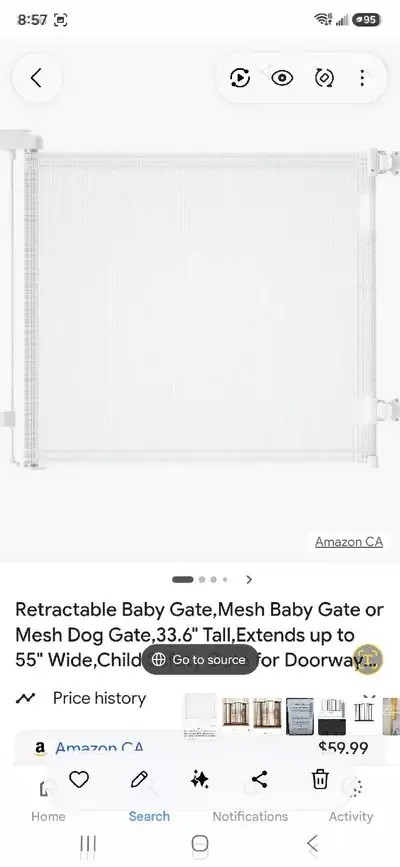 Retractable Baby Gate, View more