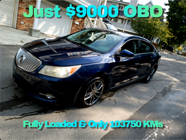 2010 Lacrosse Mint & Only 103KMs ⭐Just $9000 OBO⭐
