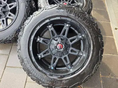 Fuel Rims x 4 , very large and very cool RIM s and Tires. Tires are Terra Hunter X/T, LT275/ 60 R20...