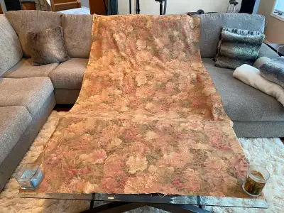 Flower pattern upholstery material, View more
