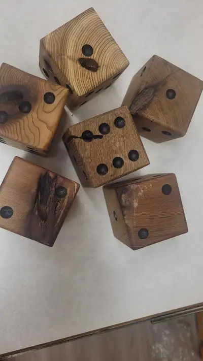 farkle, yardzee, large wood dice, View more