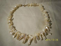 Mother Of Pearl Bib Necklace USA Estate