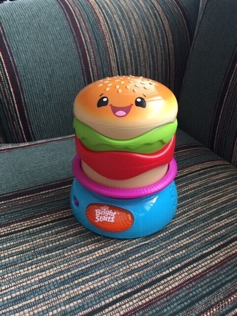 Bright Starts Giggling Gourmet Stack 'n Spin Burger $5 in Toys in Winnipeg