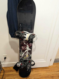 152cm Burton Shaun White snowboard, cartel bindings