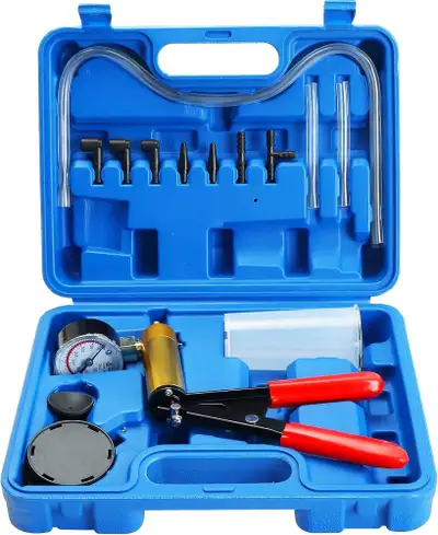 Brake Bleeder Kit with Hand Vacuum Pump and Adapters.Used like, like new. If ad is up, it is availab...