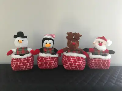Christmas decoration Plushie stuffed toy (set of 4), View more