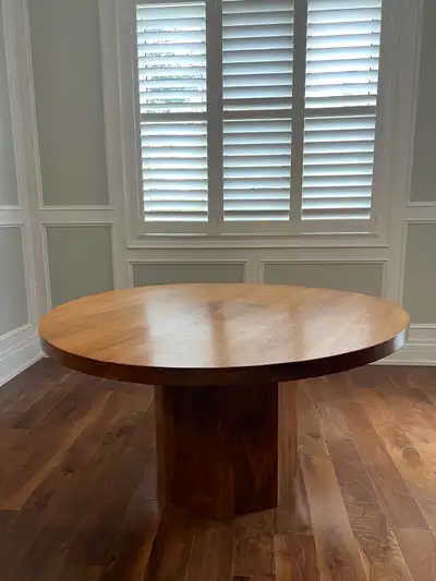 Handmade Solid Wood Round Dining Table(57.5inches), View more