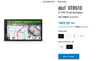 Garmin OTR610 6" GPS Truck Navigator