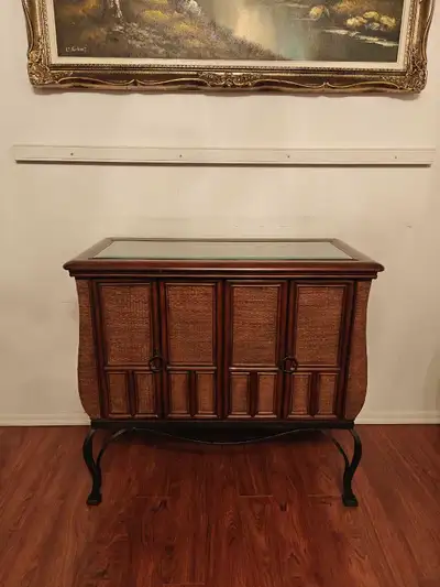 Very Rare Mid Century Boho Vintage Beauty Entry Cabinet, View more