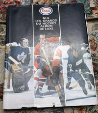 Album Timbres Complet Esso Les Grands du Hockey 70-71