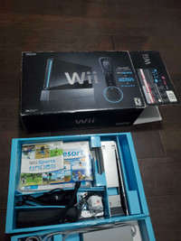 Wii console sports bundle black 