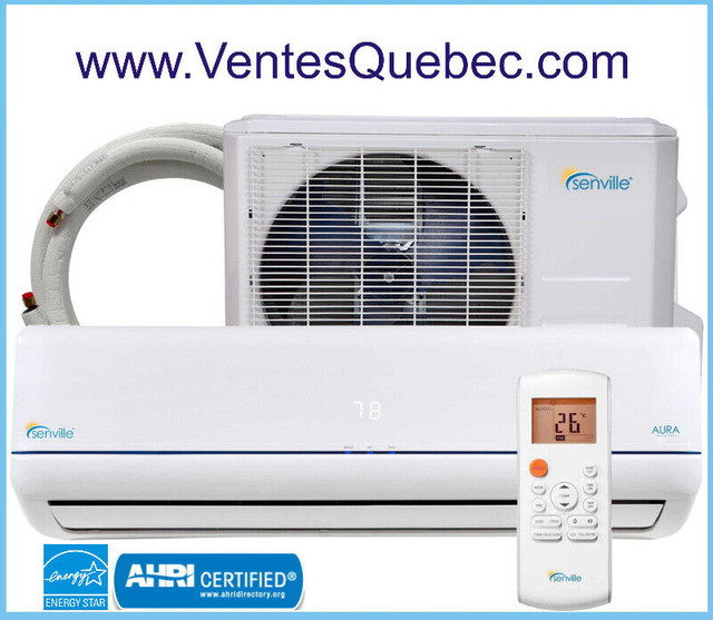 * Thermopompe a -30° C 24,000 BTU avec Climatiseur  Mural WiFi ! dans Chauffages et humidificateurs  à Ville de Montréal