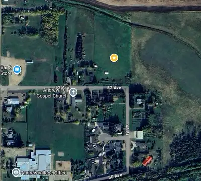 You will have you own personal 4 acres inside The Town of Andrew AB T0B 0A1 /beautiful view all year...