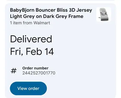 BabyBjörn Bouncer Bliss 3D Jersey – Light Grey, View more
