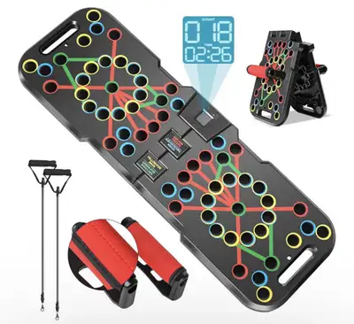 Foldable Push Up Board with Handles Smart Counter Home Workout , View more