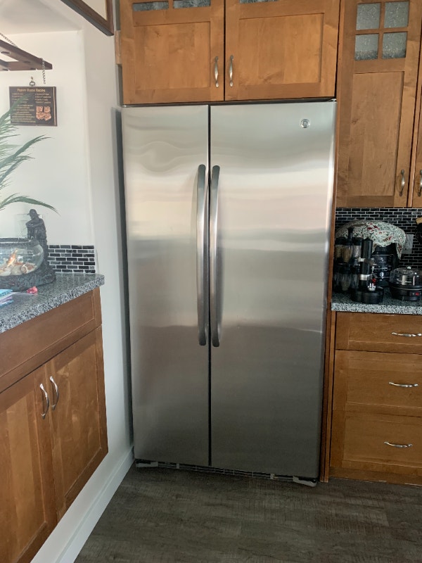 SS Fridge freezer side by side Refrigerators Calgary Kijiji