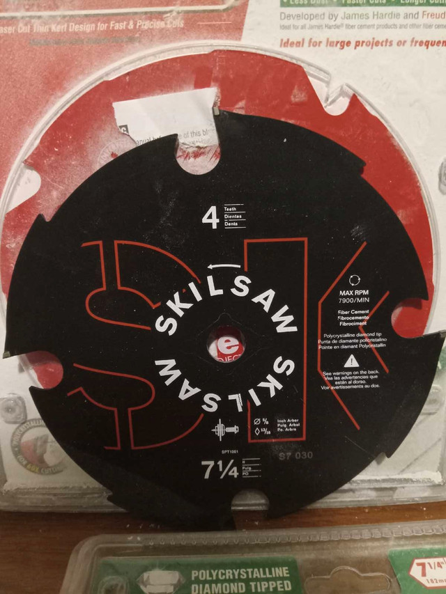 7.25 inch Hardie board saw blades  in Power Tools in Barrie - Image 2