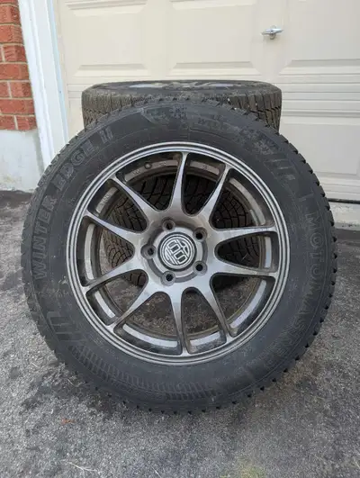 MotoMaster Winter Edge II Tire For Passenger & CUV + RSSW Alloy Rim Set of 4. Bought in the autumn o...